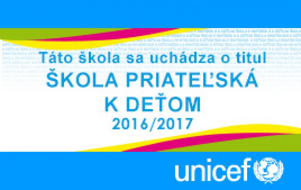 UNICEF - škola priateľská k deťom