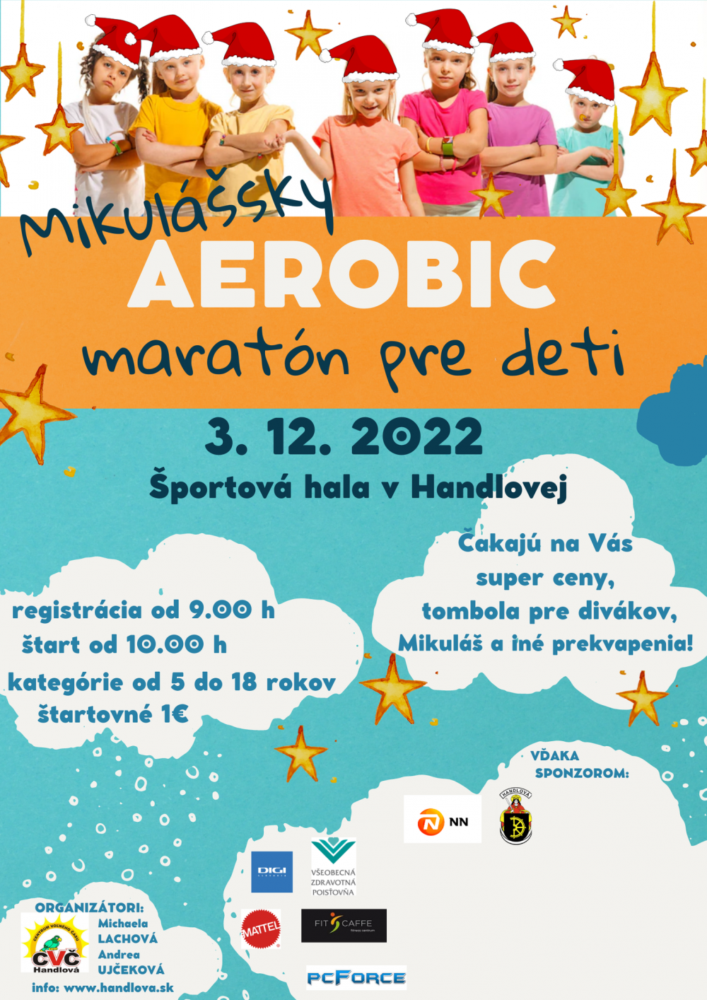 Detsky mikulášsky maratón v aerobiku