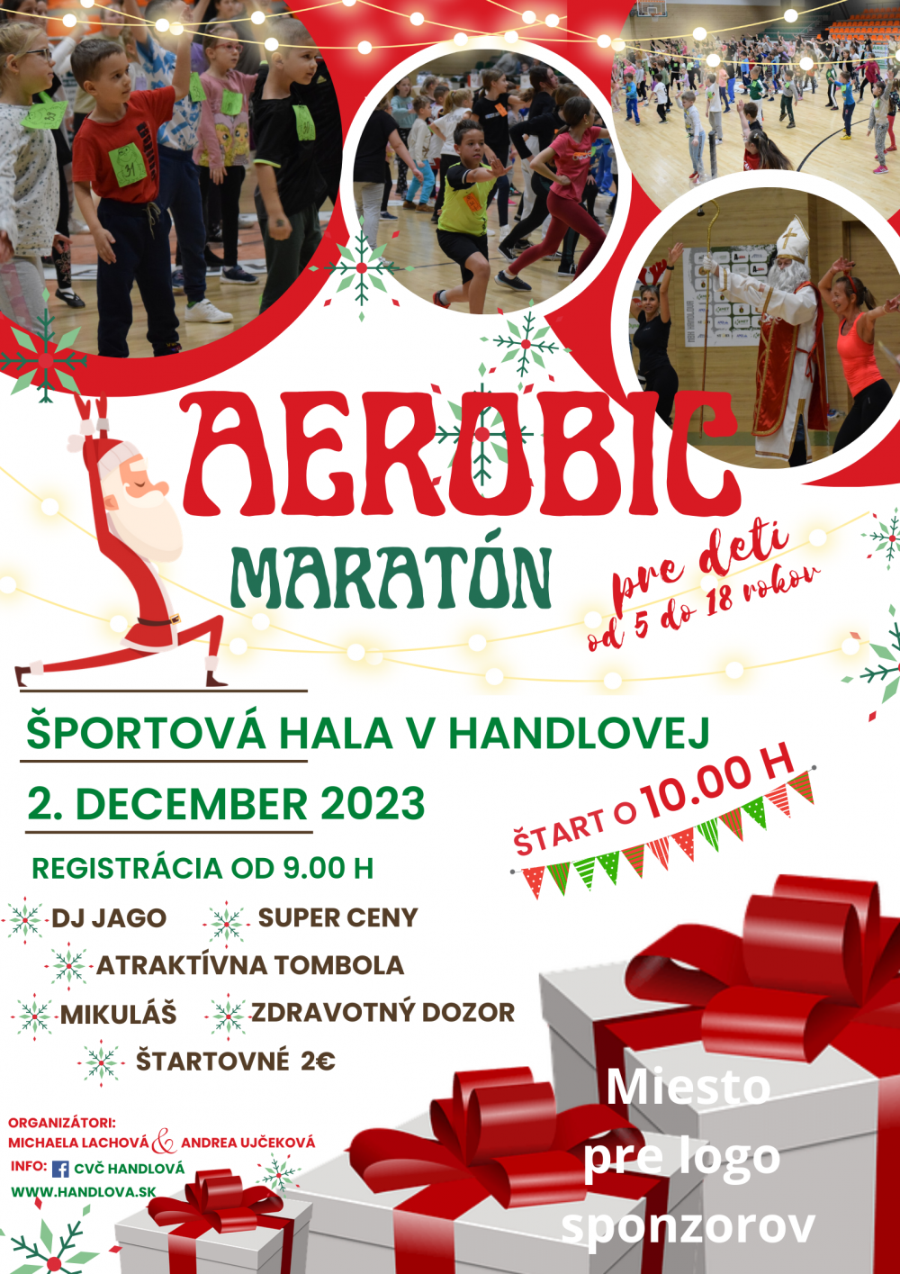 Detský mikulášsky aerobic maratón