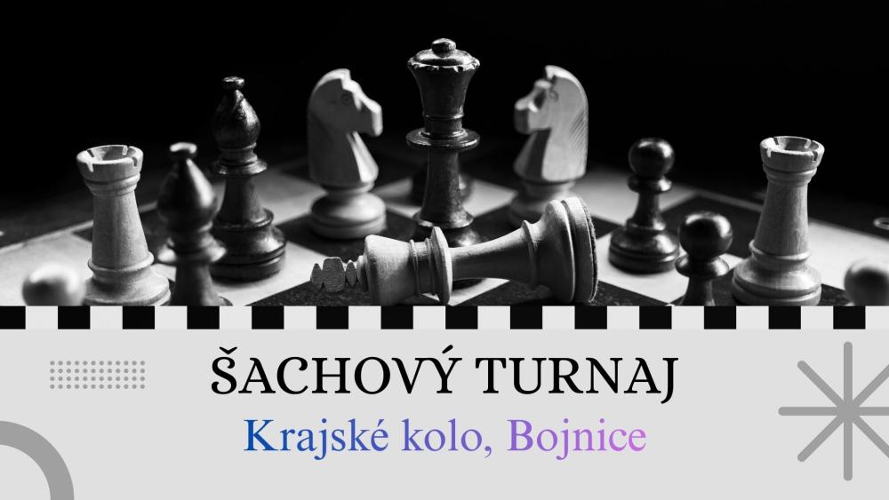 Šachový turnaj - krajské kolo