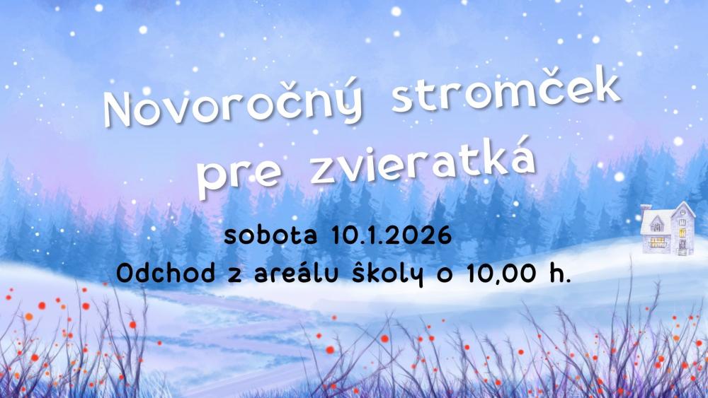 Novoročný stromček pre zvieratká