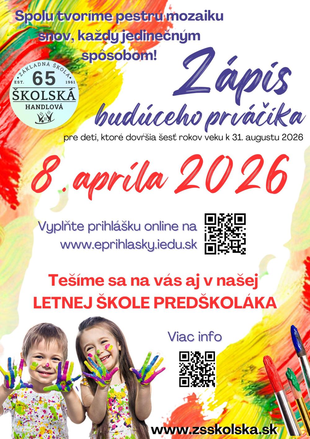 5. Zápis do 1. ročníka